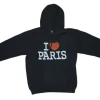 Agasalho de moleton I love Paris Violeta