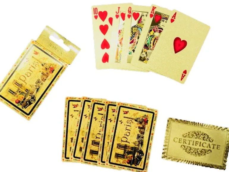 Baralho de 54 cartas de Paris ouro