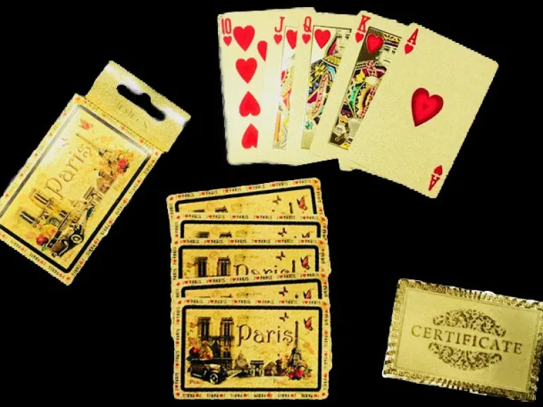 Baralho de 54 cartas de Paris ouro