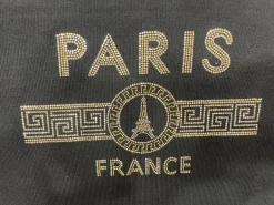 Blusa Manga Longa Preta Paris