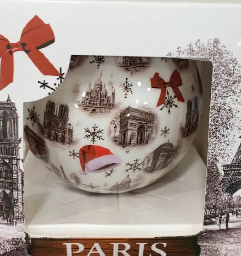 Bola de Natal de lembranças de Paris