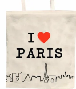 Bolsa I 鉂わ笍 Paris de algodão