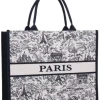 Bolsa tote Paris Book Tamanho Médio