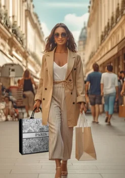 Bolsa tote Paris Book Tamanho Médio