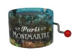 Caixa de musica a manivela - Montmartre