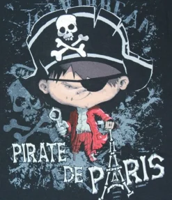 Camiseta infantil pirata