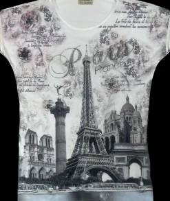 Camiseta Paris França Torre Eiffel Monumentos de Paris