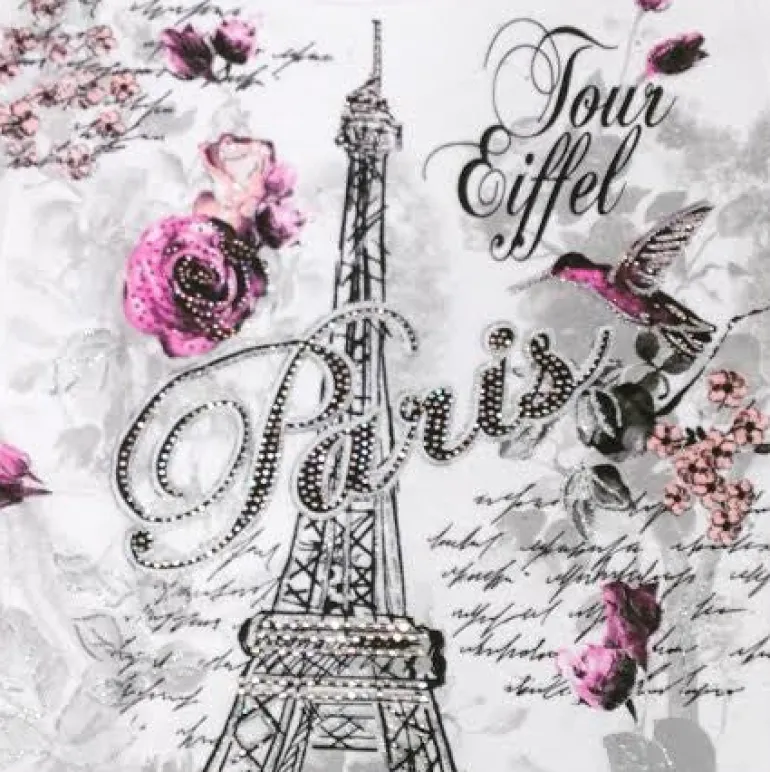 Camiseta Paris Torre Eiffel "La violette"