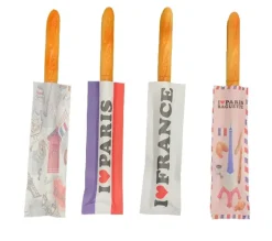 4 canetas baguete magnéticas com bolsinha souvenirs Françe