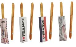 4 canetas baguete magnéticas com bolsinha souvenirs Françe