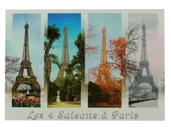 Cartão-postal "As quatro estações em Paris"
