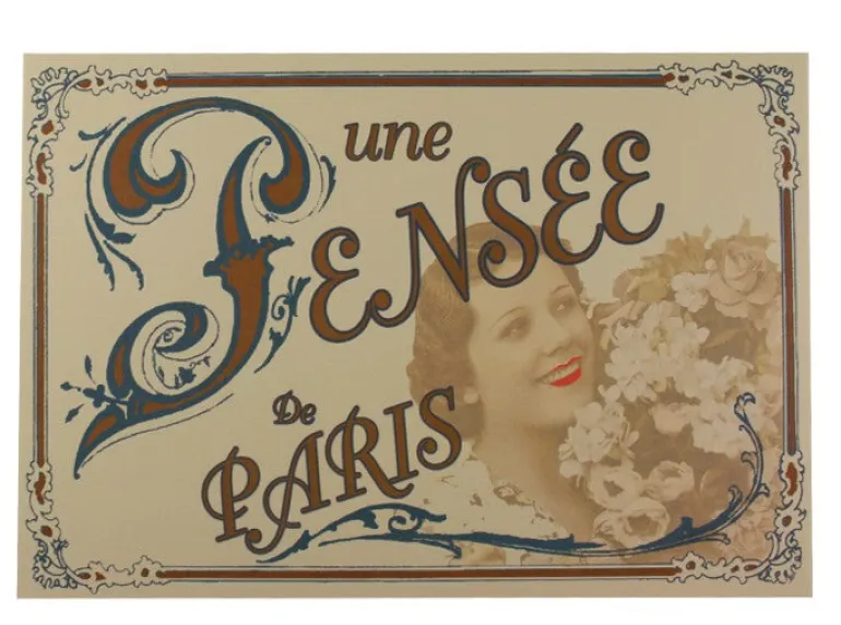 Cartão-postal "uma lembrança de Paris"