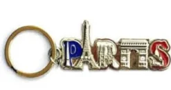 Chaveiro Paris metal tricolor