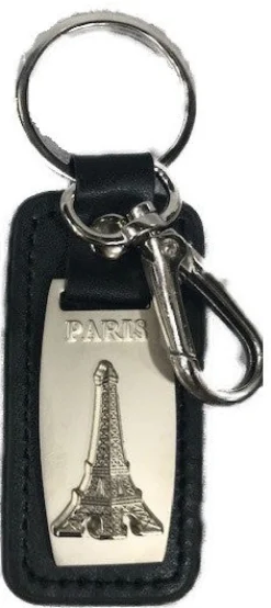 Chaveiro Torre Eiffel luxo preto ou castanho