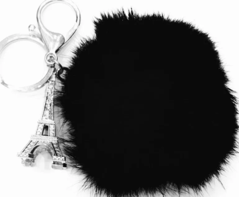 Chaveiro Torre Eiffel pompom