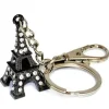 Chaveiro Torre Eiffel strass cor preta