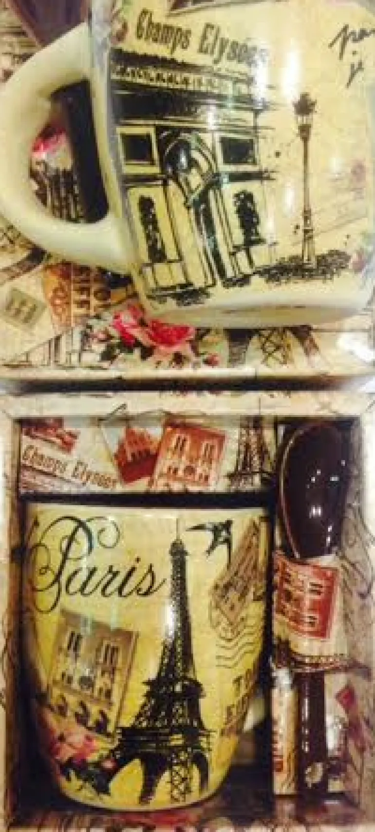 Chávena de café Lembrança de Paris vintage