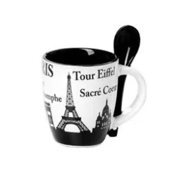 Chávena de café Torre Eiffel "SKYLINE" branca