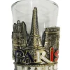 Copo para shot Lembrança de Paris metal tricolor