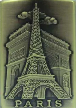 Esqueiro Torre Eiffel Metalisado