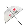 Guarda-chuva transparente "I love Paris"