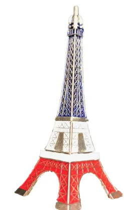 Imã tricolor Torre Eiffel 3D