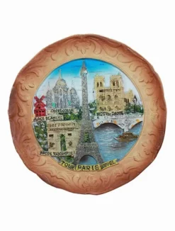 Ima de Geladeira em relevo "monumentos de Paris"