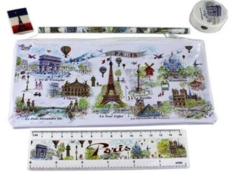 Kit escola 5 lembranças com os mais belos monumentos de Paris