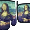 Luva de forno e pegador de panela Mona Lisa