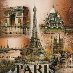Ímã "Monumentos de Paris no outono"