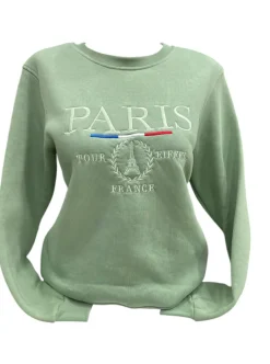 Moletom Paris França Verde