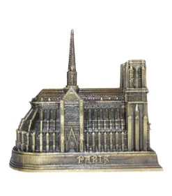 Monumento miniatura Notre Dame bronze
