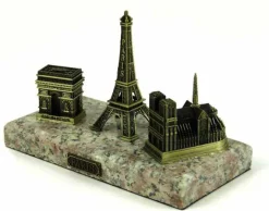 3 monumentos de Paris 3D suporte de mármore