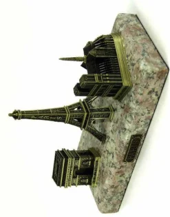 3 monumentos de Paris 3D suporte de mármore