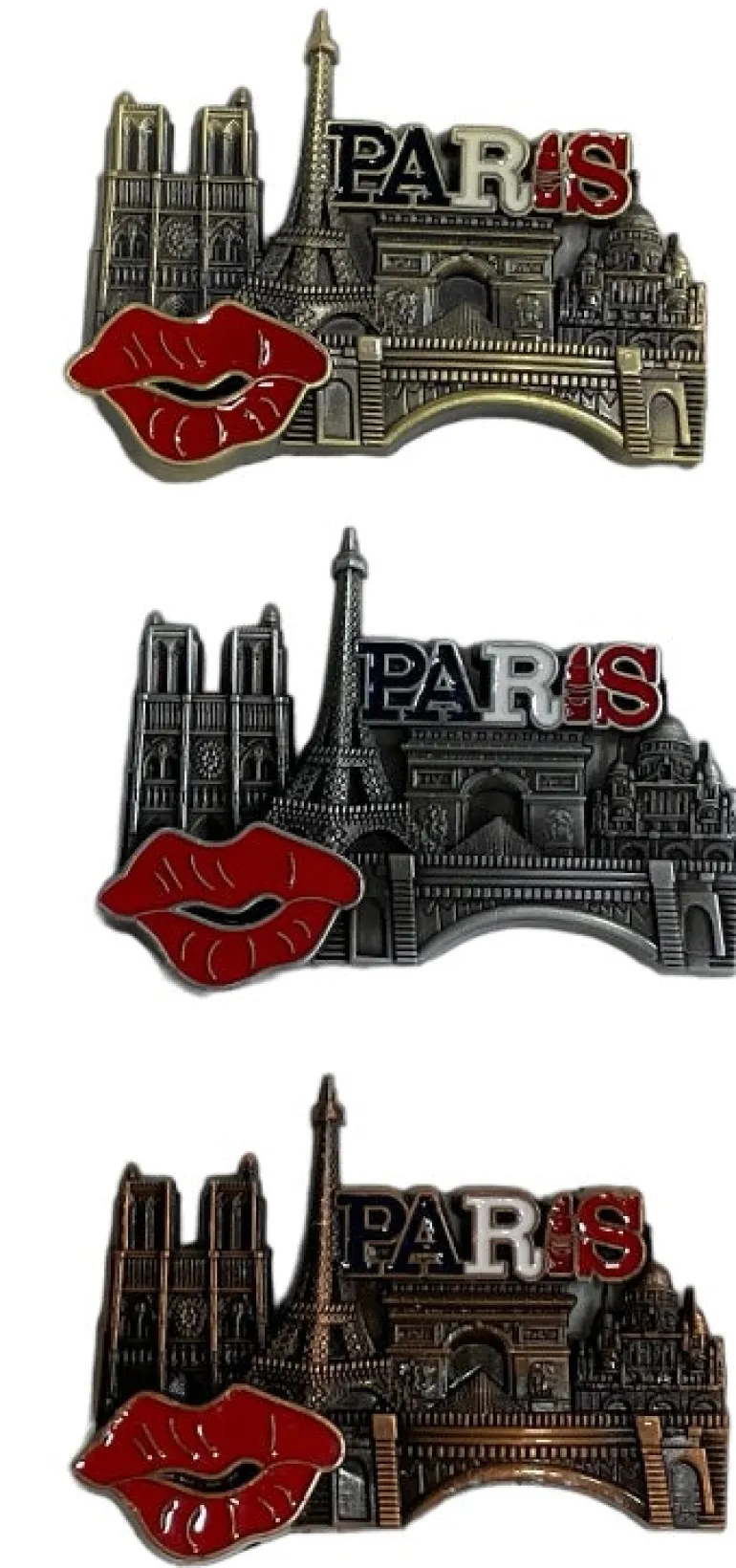 Monumentos magnéticos da Torre Eiffel de Paris Beijos