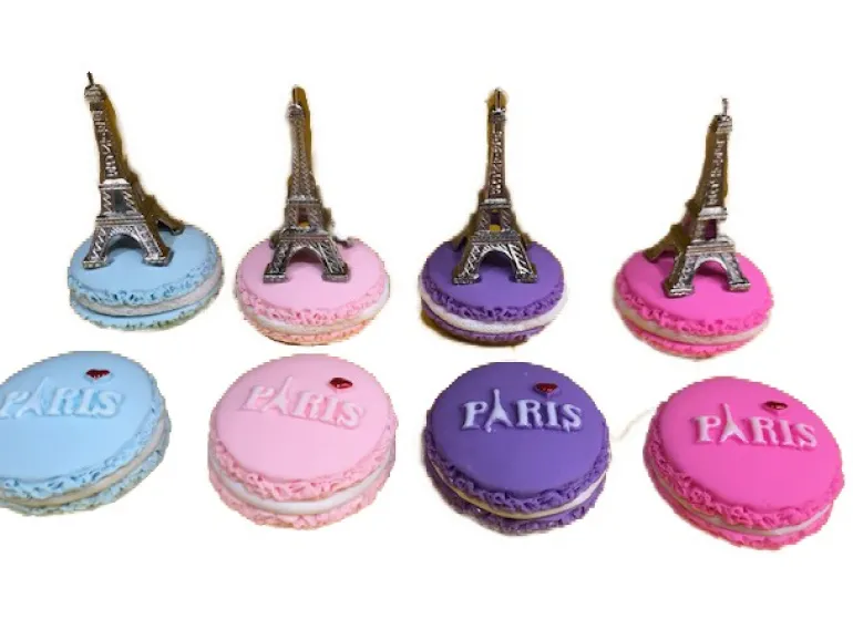 2 Ímãs Macarrão Lembrança de Paris