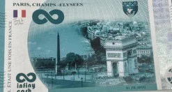 Nota colecionável 鈾撅笍 Paris Torre Eiffel