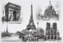 Pack 2 monumentos magnético da Torre Eiffel