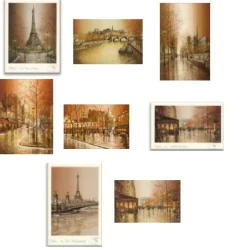 pacote de 10 cartão postal de lembrança de Paris