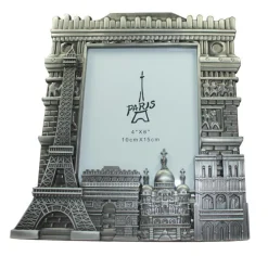Porta-retrato Torre Eiffel violeta em metal