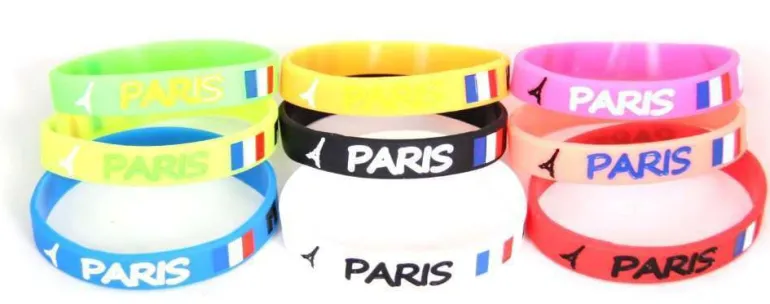 Pulseira Paris Torre Eiffel e bandeira