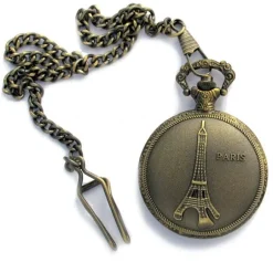 Relógio de bolso Torre Eiffel