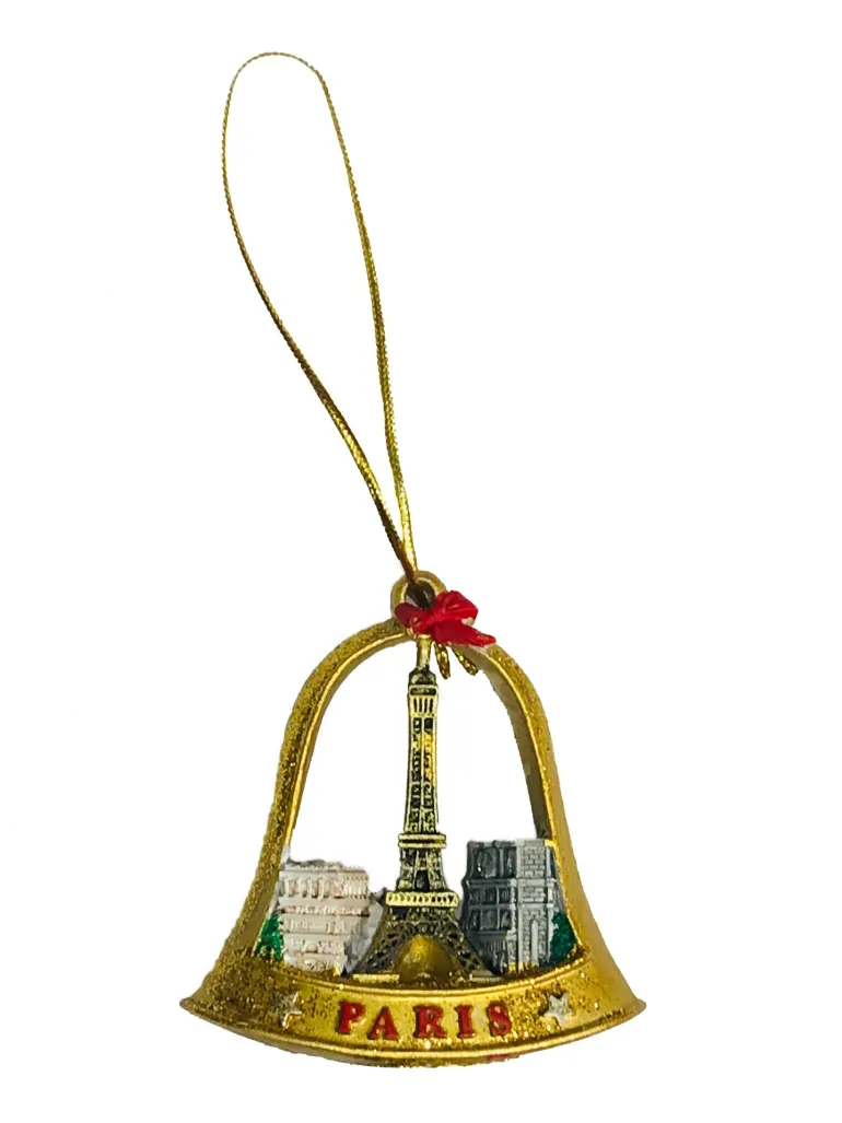 Sino de Natal dourado