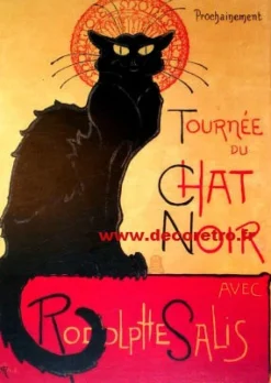 Toalha de cozinha "La Tournée du Chat noir"