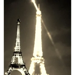 Torre Eiffel brilhante LED com comando