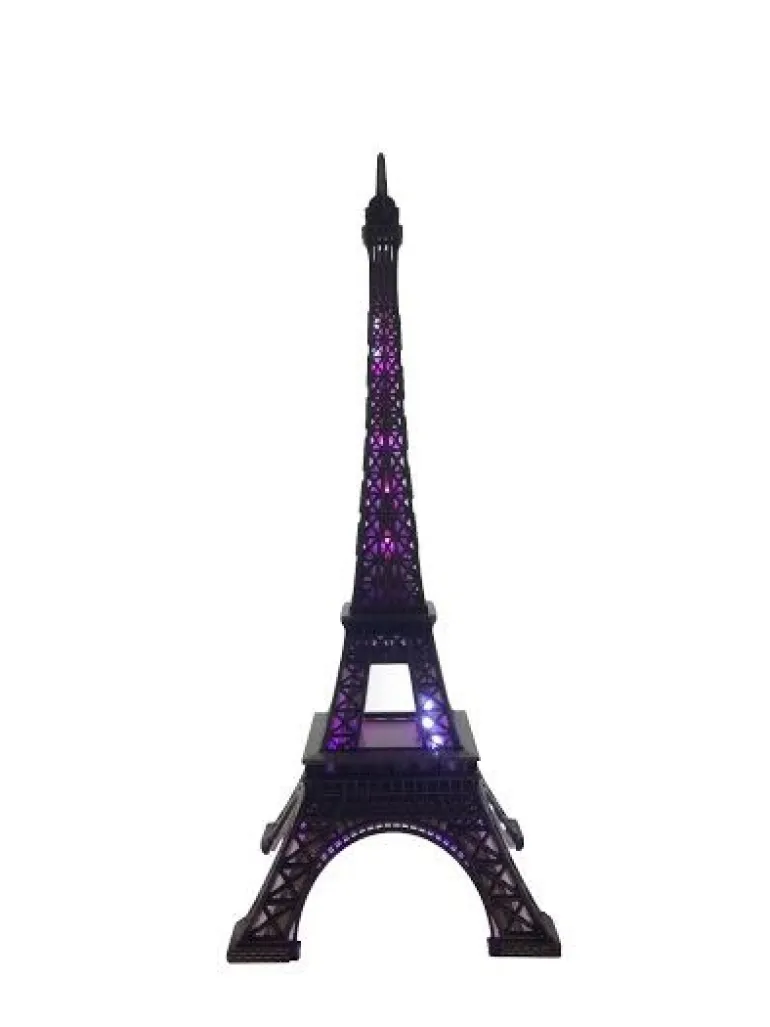 Torre Eiffel cintilante e luminosa