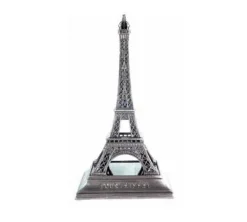 Torre Eiffel de metal com suporte