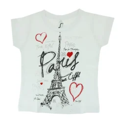 T-shirt Paris Torre Eiffel coração