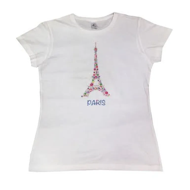 T-shirt Paris Torre Eiffel multicolorida