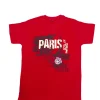 T-shirt Torre Eiffel 75 França vermelho